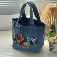 ราคา FXSAXUNN COD กระเป๋าถือ Denim ปักลายการ์ตูนกระเป๋านักเรียนน่ารักความจุสูงกระเป๋าใส่อาหารกลางวันช้อปปิ้งแต่งหน้ากระเป๋าโทรศัพท์ (24568942398)