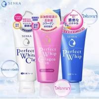 ราคา SHISEIDO Senka Perfect Whip Foam Collagen 120g โฟมล้างหน้า ล้างหน้าเนื้อวิป ชิเซโด้ สบู่หน้าขาวใส ทำความสะอาดอย่างแรง (11690839343)