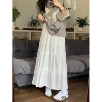 ราคา กระโปรงทรงเอเอวสูงสีขาว กระโปรงยาวปานกลาง กระโปรงชายหาด ทรงเข้ารูป แฟชั่นฤดูร้อน 2025 กระโปรงทรงเอผู้หญิง (24922187819)