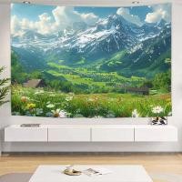 ราคา พรมแขวนผ้าธรรมชาติ ins ผ้าพื้นหลังภูมิทัศน์บำบัดลมพรมตกแต่งผนังห้องนั่งเล่นผ้าพื้นหลังบ้านเช่า (23344295136)