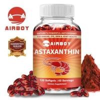 ราคา AIRBOY ASTAXANTHIN12mg การปกป้องระบบประสาท การส่งเสริมสุขภาพดวงตา การปรับปรุงความเปล่งปลั่งของผิว สารต้านอนุมูลอิสระ (24810800067)