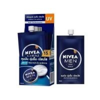 ราคา NIVEA MEN ครีมบำรุงผิวหน้าสำหรับผู้ชาย นีเวียเมนแบบซอง 7 8มล ยกกล่อง 6ซอง (23495117337)