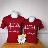 ราคา เสื้อคู่รัก ลายคลื่นหัวใจ ราคาต่อ1ตัว เสื้อยืด คู่รัก ชุดคู่ เสื้อแฟชั่น เสื้อกลุ่ม (24878633611)
