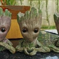 ราคา กระถางต้นไม้ พร้อมส่งในไทย 5 แบบ กระถางกรูท Groot pot flower (20891130821)