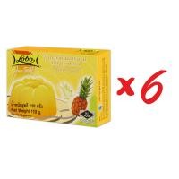 ราคา LOBO โลโบ วุ้นเจลาตินสำเร็จรูป กลิ่นสับปะรด ขนาด 110 กรัม แพ็ค 6 กล่อง (10997393)