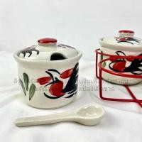 ราคา พวงเครื่องปรุง โถใส่น้ำปลา ที่ใส่เครื่องปรุงก๋วยเตี๋ยว พวงเครื่องปรุง4 โถใส่เครื่องปรุง พวงเครื่องปรุงก๋วยเตี๋ยว ชุดพวงเครื่องปรุง รุ่นกระบอกลายไก่ (22551126466)
