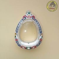 ราคา กรอบพระปิดตา กรอบพระเงินผสมลงยา ปิดตา กว้าง3 0xสูง4 0 วัดจากจอกระจก (12486963609)