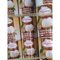 ราคา ลำไยกระป๋อง ในน้ำเชื่อม pigeon น้ำหนัก 565 กรัม พร้อมทาน รสชาติอร่อยแบบธรรมชาติ 1 กระป๋อง (12402800655)