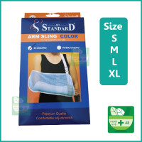ราคา ผ้าคล้องแขน STANDARD Arm Sling Color ผ้าคล้องแขนคละสี Size S M L XL (20108644839)