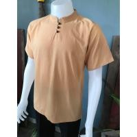 ราคา เสื้อพื้นเมือง เสื้อพื้นเมืองชายสีขาว ผ้าฝ้ายเนื้อนิ่ม สีขาวคอจีน แขนสั้น ใส่สบายมาก ไม่บาง (7585680636)