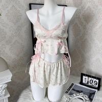 ราคา MIMI SHOP ชุดนอนผ้าซาติน ชุดนอนสายเดี่ยว ชุดนอนเซ็กซี่xx กางเกงขาสั้น ขาบาน M 108 (23254499960)