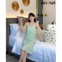 ราคา ชุดนอนเดรส สายเดี่ยว กระโปรงยาว ลายน่ารักๆ Q341 (23973120130)