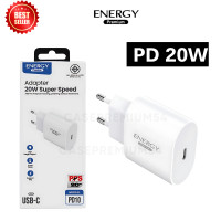 ราคา หัวชาร์จ Quick Charge PD 20W 1 พอร์ต 20W Max ยี่ห้อ energy PD 20W Fastcharge ชาร์จเร็ว original (22278678112)