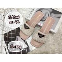 ราคา รองเท้าไซส์ใหญ่36 40 41 45 แตะป้าดาผ้าทวิสงานใหม่ พร้อมส่งทุกวันเลยจ้า (21328231966)