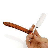 ราคา Premium Classic Wood Handle Folding Shaving Razor ใบมีดโกนหนวดแบบพับ ด้ามไม้ทรงคลาสสิค สวยงาม (3302440869)