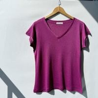 ราคา เสื้อยืด คอวี ผ้าสลาฟ อก 36 ยาว 24 (22134317177)