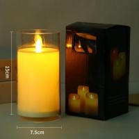 ราคา 3D ผลเทียน Flameless อิเล็กทรอนิกส์แบตเตอรี่ขับเคลื่อนเทียน LED กระพริบตกแต่งบ้านวันหยุดปาร์ตี้ (18450765754)
