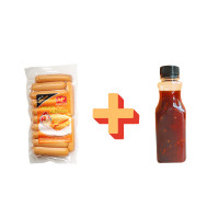 ราคา แฟรงค์ไก่หนังกรอบ ตราA P ขนาด 500 กรัม 23 ชิ้น ไส้กรอกไก่รมควันหนังกรอบ พร้อมน้ำจิ้ม แพ็คใส่เจลเย็น ทุกออเดอร์ (22158864210)