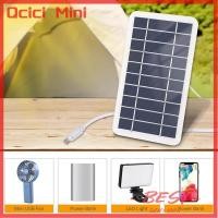 ราคา Qcici Power Bank Phone Outdoor Camping Home Portable Solar Panel 5V 2W Solar Plate With USB Safe Charge Stabilize Battery Charger (23918000332)