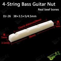 ราคา กีตาร์4 5 6 12เบสไฟฟ้าสา1ชิ้นอานสะพานกระดูกแท้อุปกรณ์กีตาร์บริดจ์กระดูกเจาะเป็นช่องนัท (24598107910)