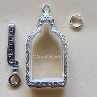 ราคา แถมแหนบ กรอบเงิน ตลับเงิน ตลับพระใส่เหรียญจอบใหญ่หลวงพ่อไปล่ (9436570431)