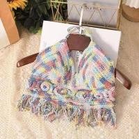 ราคา oobest O เสื้อคล้องคอเสื้อสายเดี่ยวถักสำหรับผู้หญิงเสื้อเกาะอกสั้นเปลือยหลังสายเดี่ยวรูถักโคว์เชต์น้ำหนักเบาเสื้อกล้ามสายเดี่ยวสำหรับผู้หญิง (24413869051)