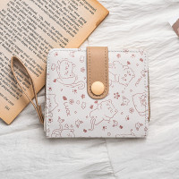 ราคา กระเป๋าสตางค์สั้นลายแมว Adorable Cat กระเป๋าสตางค์ผู้หญิงสไตล์เกาหลี กระเป๋าสตางค์แบบพับสาม กระเป๋าใส่เหรียญ กระเป๋าใส่บัตร กระเป๋าสตางค์หนัง PU กระเป๋าสตางค์แฟชั่น (24225255578)