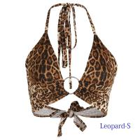 ราคา เสื้อกล้าม NONSENSE17SE6ลายเสือดาวยกทรงพิมพ์ลายสำหรับผู้หญิงเสื้อครอป Camisoles (23056399957)