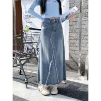 ราคา กระโปรงยีนส์เอวสูงสไตล์เกาหลี กระโปรงสั้นผู้หญิง กระโปรงทรงเอ แฟชั่นฤดูร้อน 2025 กระโปรงยีนส์ทรงเอ (24890525923)