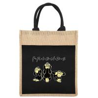 ราคา กระเป๋าช้อปปิ้ง กระเป๋าโท้ทผ้าลินิน กระเป๋าโท้ทไหล่เดียว พิมพ์ลายเพื่อนสำหรับกระเป๋าช้อปปิ้ง (22673363933)