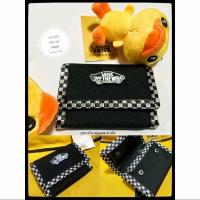 ราคา ใหม่ กระเป๋าสตางค์ใบสั้น VANS ผ้าไนลอนแบบ3พับเหมาะสำหรับผู้ชาย สีดำมงคล (21691422707)