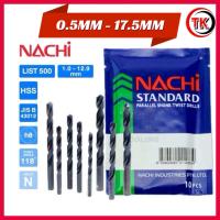 ราคา ดอกสว่าน NACHI นาชิ L500 0 5MM 17 5MM ก้านตรง สำหรับเจาะงานทั่วไป ใช้ได้กับวัสดุหลายประเภท เหล็ก สแตนเลส mand in japan 100 (24556294923)