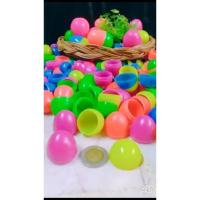 ราคา ลูกไข่พลาสติก จับฉลาก 4 3x3 3 ลูกไข่งานวัดจับฉลาก คละสี ใส่เหรียญ 10 บาทได้ สีสวย สดใส (15555127759)