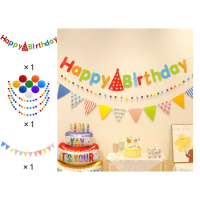 ราคา ส่งสินค้าทุกวัน ธงแบนเนอร์Happy birthday ป้ายแบนเนอร์วันเกิด มีหลายแบบ ป้ายกระดาษ HAPPY BIRTHDAY ธงราว แบนเนอร์ (24690994299)