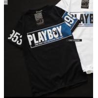 ราคา พร้อมส่ง เสื้อยืดเพย์บอย playboy งานสกรีนผ้าคอตตอล งานใหม่ สวยตรงปก (15840216803)