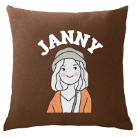 ราคา สกรีนข้อความ หมอนอิงใส่รูปได้ หมอนจัตุรัสสกรีนรูปตามสั่ง เติมชื่อได้ Name หมอนอิง Collection Minimal Girl (23020452802)