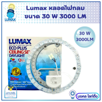 ราคา LUMAX หลอดไฟ LED ชุดหลอดกลม ไส้ โคมซาลาเปา มีขนาด 20W 30W ECO PLUS Cleling set LED Circular พร้อม Lens Cover แสง Daylight Lumax (16083108041)
