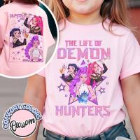 ราคา เสื้อยืดเด็ก The Life of Demon Hunters เข็มกลัด Kpop Huntrix สินค้า Demon Hunter girl (25003729993)
