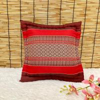 ราคา หมอนอิงถักขอบลายขิด หมอนอิงลายไทย ขนาด 36x36x13 เซนติเมตร ยัดนุ่นธรรมชาติ 100 OTOP ยโสธร (21577496521)