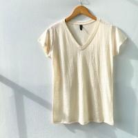 ราคา เสื้อยืดคอวี ผ้าสลาฟ อก 36 (14323795893)