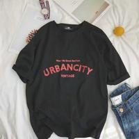 ราคา เสื้อยืดวินเทจผู้หญิง oversize t shirt เสื้อผ้าสไตล์เกาหลี เสื้อโอเวอร์ไซส์น่ารัก เสื้อยืดแขนสั้นพิมพ์ตัวอักษร ทรงหลวม ลำลอง สีขาว สีเหลือง Tshirt Clothing Outfits (22281849377)