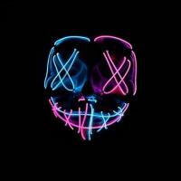 ราคา หน้ากาก LED พร้อมส่ง หน้ากากมีไฟ มี3จังหวะ หน้ากากปาร์ตี้ ตกแต่ง ฮาโลวีน หน้าไฟ หน้ากาก ตกแต่งฮาโลวีน (24381948307)