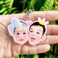 ราคา พวงกุญแจรูปภาพ พวงกุญแจหน้าคน พวงกุญแจใส่ชื่อ พวงกุญแจสกรีน พวงกุญแจน่ารักๆ สามารถเปลี่ยนรูปได้ (24771720190)