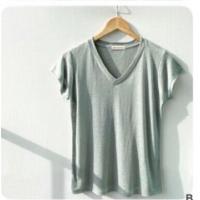 ราคา เสื้อยืดคอวี ผ้าสลาฟ อก 36 (12474098630)