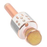 ราคา ไมค์บลูทูธ Bluetooth Microphone Wireless HIFI Speaker WS 858 เครื่องเล่นคาราโอเกะ มีลำโพงในตัว (9995202711)