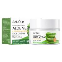 ราคา LADES SADOER 50g Moisturizing Aloe Vera Face Cream Brightening Whitening VC Cream Mild Pomegranate Nate Cream Facial Skin Care (18378766063)