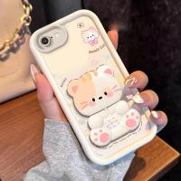 ราคา เคสสำหรับ iPhone 5s iPhone 5 iPhone 6 iPhone 6s iPhone 6 plus เคสศัพท์แบบนุ่มซิลิโคนกันกระแทก ดีไซน์ใหม่สวยงาม ลายการ์ตูนแมวพร้อมที่วางกระจก JTMMZJ01 (24466305543)