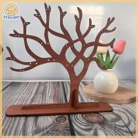 ราคา ZTHOME ชั้นวางแสดงเครื่องประดับชั้นไม้ทรงหอคอยต้นไม้ที่แขวนสำหรับจัดระเบียบแหวนต่างหูสร้อยคอสร้อยข้อมือเครื่องประดับผม (24808145565)