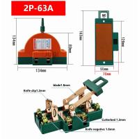 ราคา คัตเอาท์ 2 ทาง 2P 32A คัทเอาท์หลังเต่า สะพานไฟ สลับไฟ สำหรับงานโซล่าเซลล์ 220V 32A 63A Knife Switch คัตเอาท์ 2 ทาง 32A 63A 2P คัตเอาท์หลังเต่า คัทเอ้าท์ หลังเต่า สำหรับงานโซล่าเซลล์ Double Throw Knife