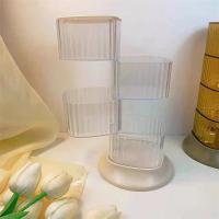 ราคา XMDS ชั้นวางเครื่องสำอาง 4 ชั้น ใส่ของอนกประสงค์ ชั้นใส่ของหมุนได้ ที่ใส่กิ๊บใส่ยางมัดผม กันผุ่นเก็บของได้เยอะ (21273401211)